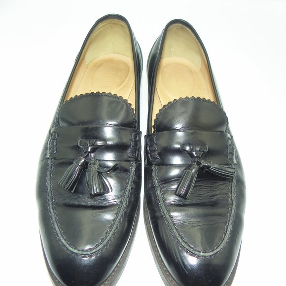 J. Crew Shoes - J CREW BLK LEATHER LOAFER SZ 7.5